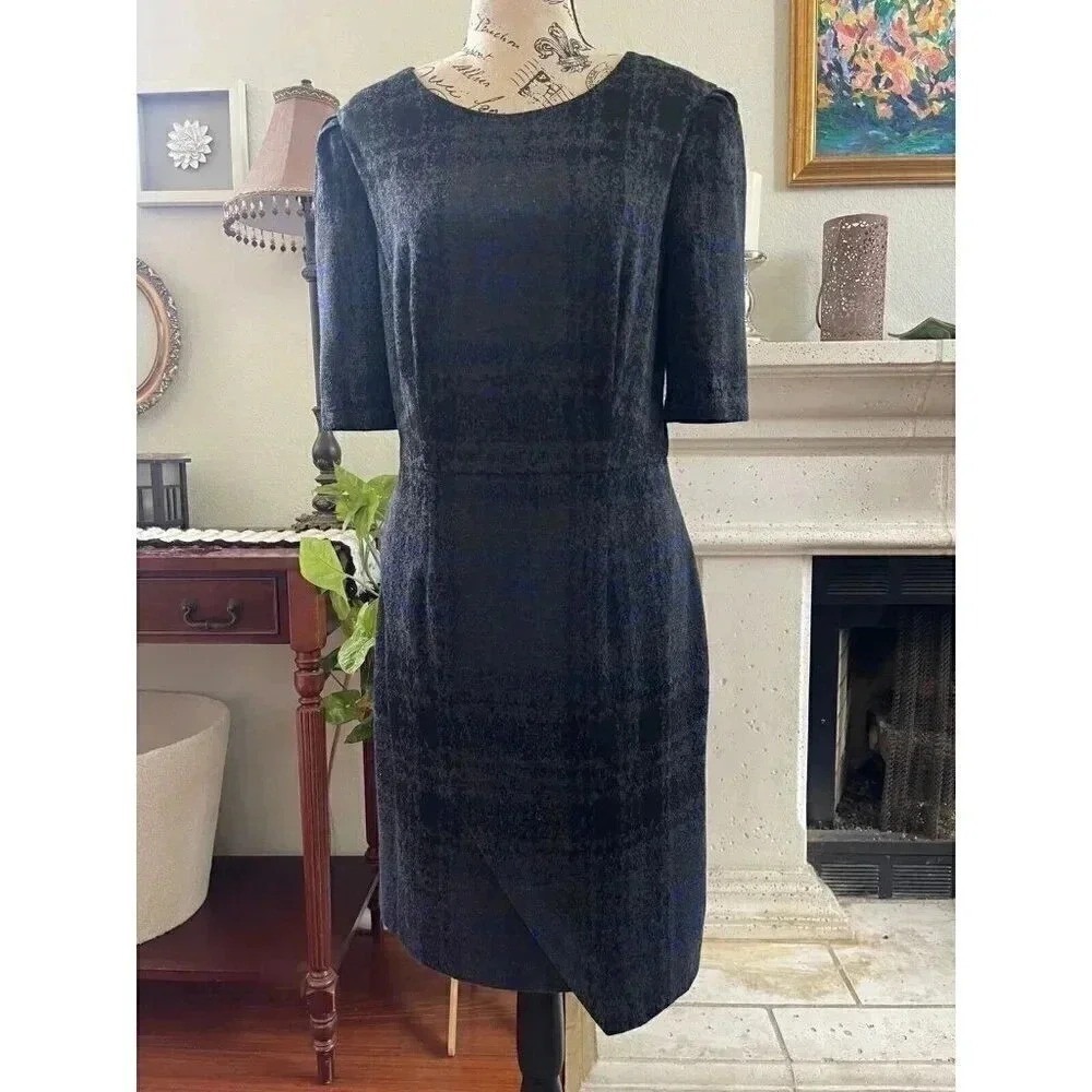 Betsey Johnson Women's Dress Size 8 Blue Short Elbow Sleeves‎